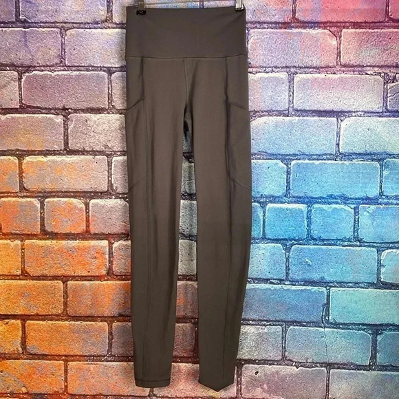 American Eagle Leggings XS Gray Everything Pocket High-Rise Stretch - Picture 1 of 7